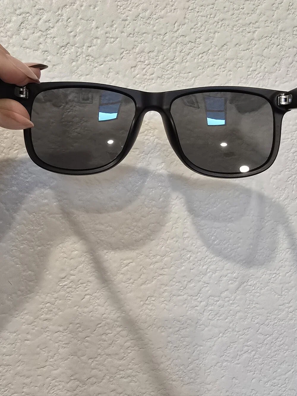 New Balance Men's Matte Black Polarized Sunglasses with Dark Lenses